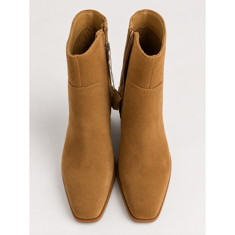 Dolce Vita Fahari H2O Brown Suede Waterproof Square Toe Ankle Boots Womens10.5 M